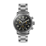 SHINOLA Runwell Chronograph West Wind Quartz 42mm Watch Gift Set